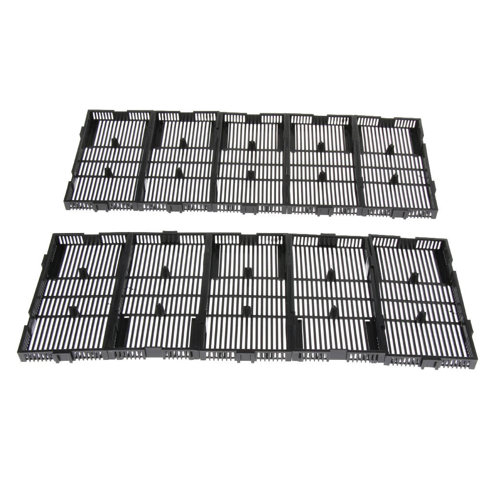 

10Piece Tank Aquarium Bottom under Sand Gravel Filter Filteration Plate