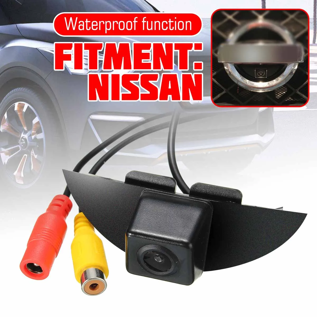 CCD Автомобильная камера переднего вида с логотипом IP68 для Nissan X-Trail Tiida Qashqai Livina fairlady Pulsar Cube Armada Frontier Murano