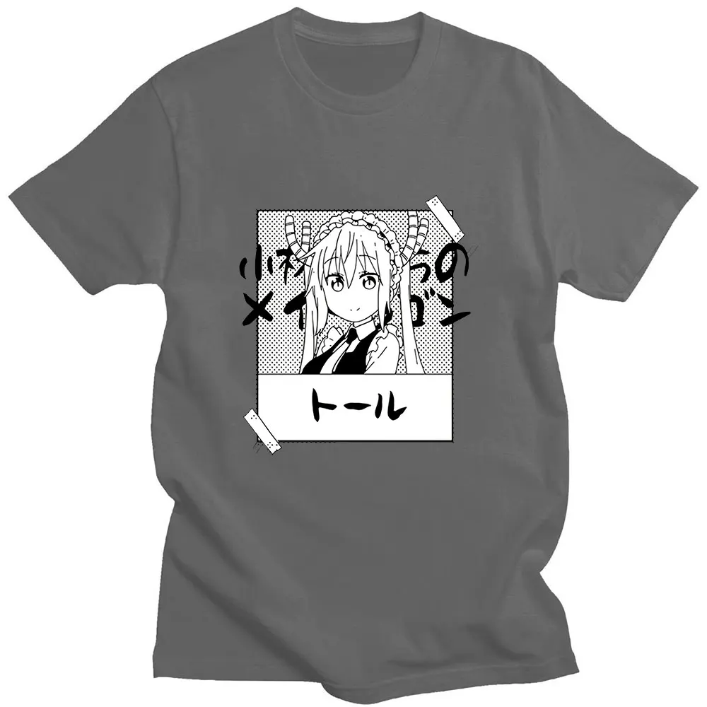 Miss Kobayashi's Dragon Maid Manga Classic Cute Cartoon Print Summer Pure Cotton Thin Loose Casual Women's T-shirt 2021 Trendy |