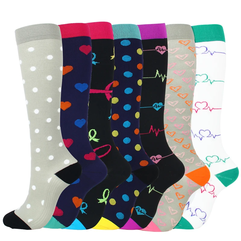 

Men Women Knee High Sport Socks Casual Breathable Fashion Long Stockings Compression Socks for Running Basketball Cycling Sports