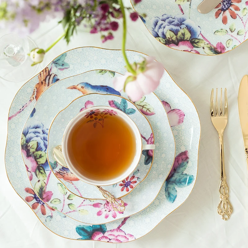 Набор чашек для чая в европейском стиле винтажная чашка кофе из фарфоровой