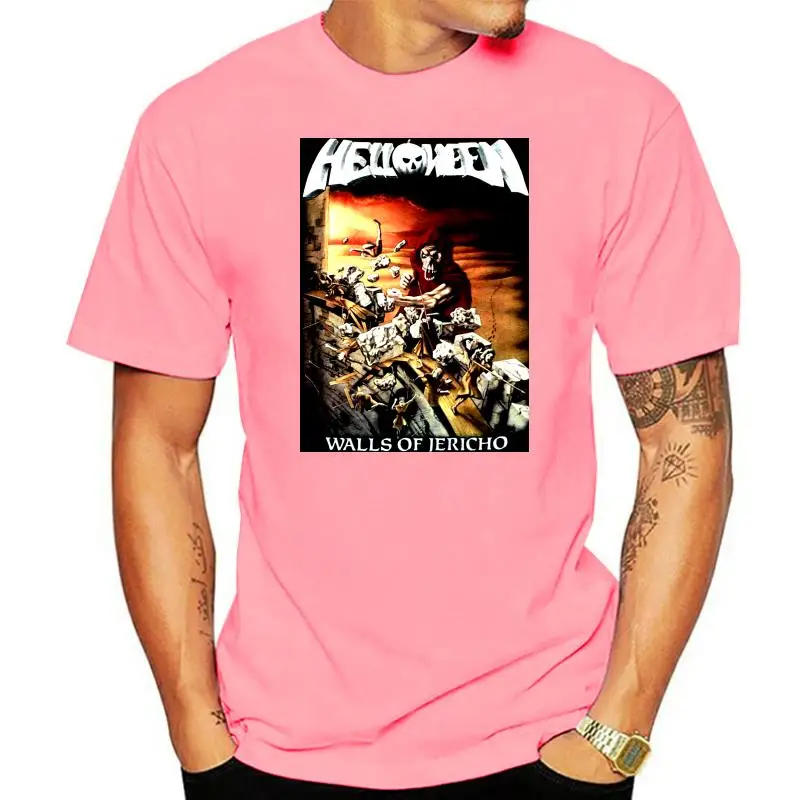 

Helloween Walls Of Jericho Gamma Ray Iron Saviour Rage New Black T Shirt