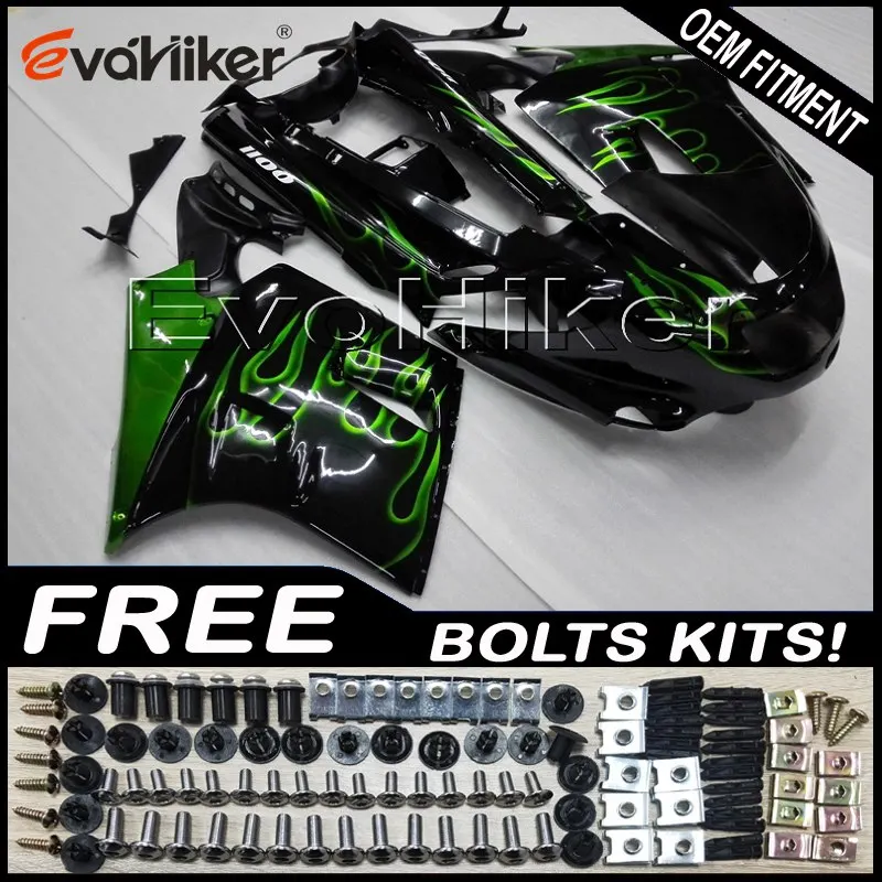 Обтекатель мотоцикла обтекатель для ZX11 ZZR1100 1990 1991 1992 1993 1994 1995 1996 1997 1998 1999 2000 2001