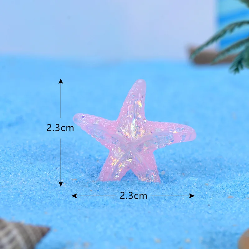 

20Pcs Miniature Figurines Fairy Garden Ornaments Resin Starfish Crafts Bonsai Terrarium Micro Landscape DIY Home Decor