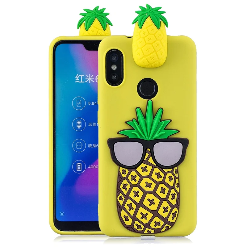 Чехол с изображением единорога для Xiaomi Redmi Note 7, чехол-игрушка, силиконовый чехол для Xiaomi Redmi 7A 8A 8 Redmi Note 8, чехол Note 8 K20 Pro - Цвет: pineapple