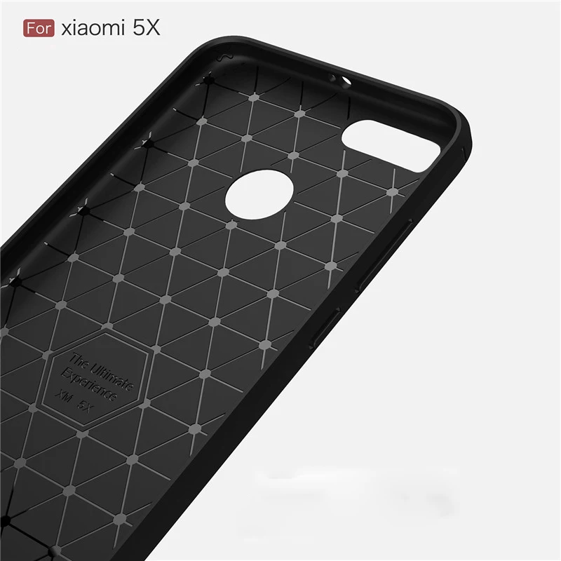 Silicone Phone Case For Xiaomi Mi A1 5X A2 6X Carbon Fiber Cover MiA1 Mi5X MiA2 Mi6X Soft TPU Cases Coque | Мобильные телефоны и