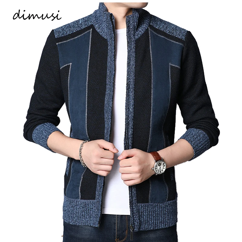 

DIMUSI Autumn Winter Men's Pullover Sweaters Turtleneck Jackets Mens Casual Sweater Slim Fit Knitted Pullovers Brand Clothing