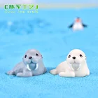 Морская морская модель животного, 2 шт.компл., декоративная фигурка, садовый Сказочный декор, стекло сделай сам, украшение для дома, миниатюрное ремесло