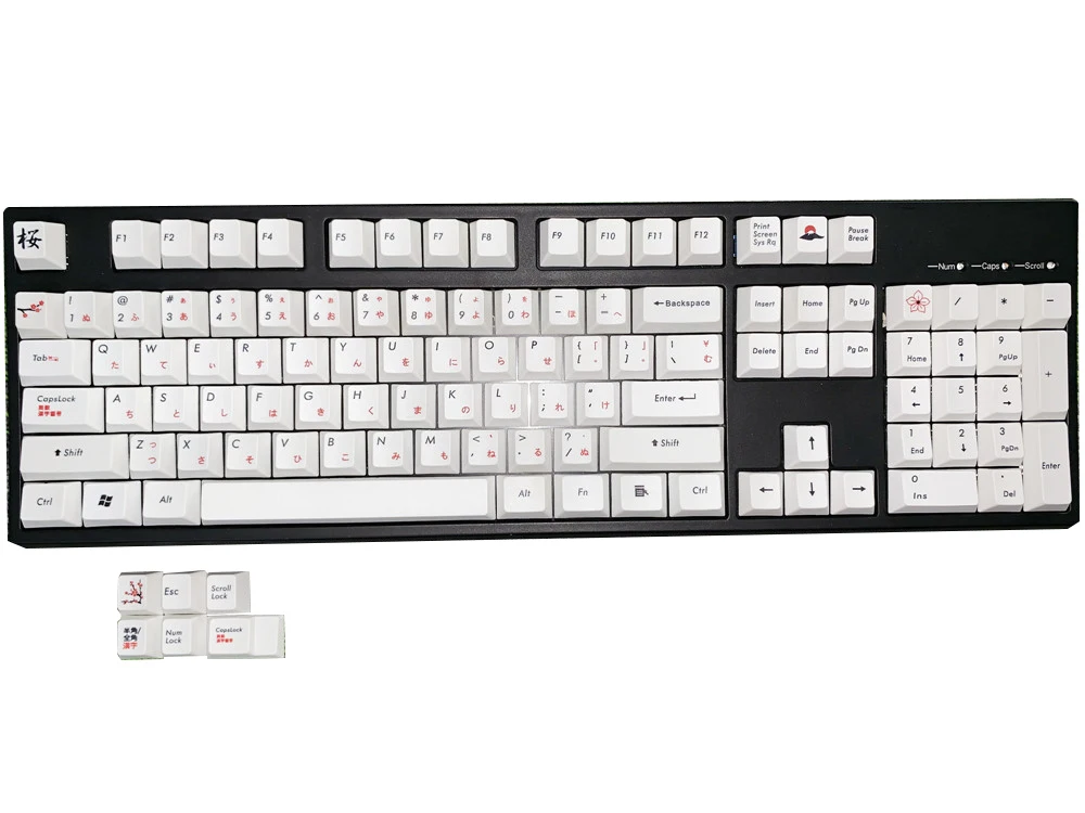 Japanese keycaps Original Height 108 Keys PBT Keycaps Mechanical Keyboard For Cherry MX Keycaps And All Standard Keyboard