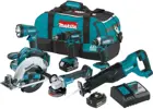 Новый недорогой Makita XT610 18V LXT литий-ионный беспроводной 6 шт. комбинированный комплект (3,0 Ач) металлический знак
