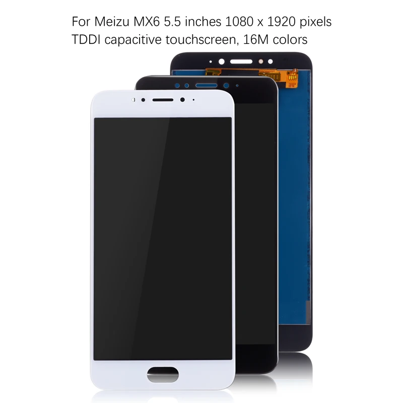 Оригинальный 5 дюймов для Meizu MX6 дисплей сенсорный экран с рамкой LCD запасные