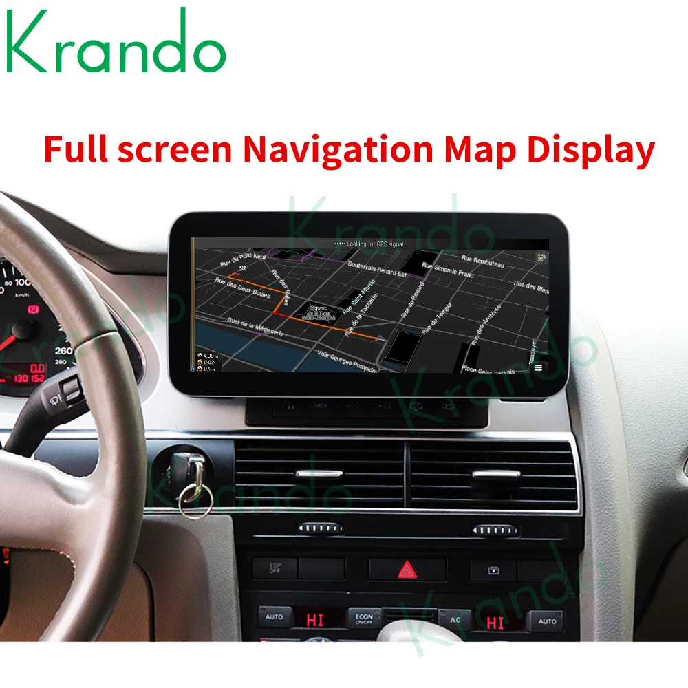 구매 Krando 안드로이드 11.0 10.25 6G 128G 롬 자동차 라디오 아우디 A6 A6L 2005-2011 IPS 스크린 GPS 멀티미디어 플레이어 무선 카플레이, Android 카플레이