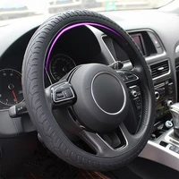car silicone steering wheel case cover shell skidproof car accessories for audi nissan peugeot honda kia hyundai lada bmw etc