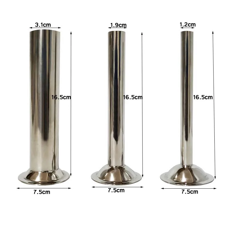 3 шт./компл. Еда Класс Нержавеющая сталь ручной работы трубка для приготовления