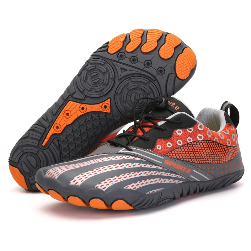 Men Women  Wading Shoes Wear-resistant Quick Dry Beach Water Shoes Outdoor Sport Drain Nonslip Flat Rubber Upstream Socks Shoes