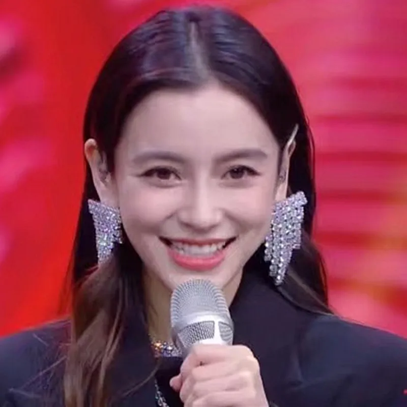 Женские серьги подвески со стразами Boutiqu эффектные для девочек ювелирные изделия