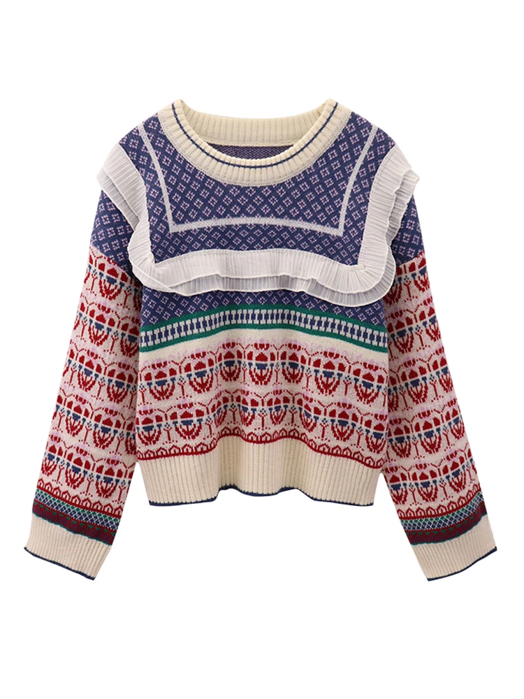 

Pullover Sweaters Women's Clothing Autumn and Winter 2020 New Korean Style Retro Loose Japanese Knitwear Long Sleeve Top