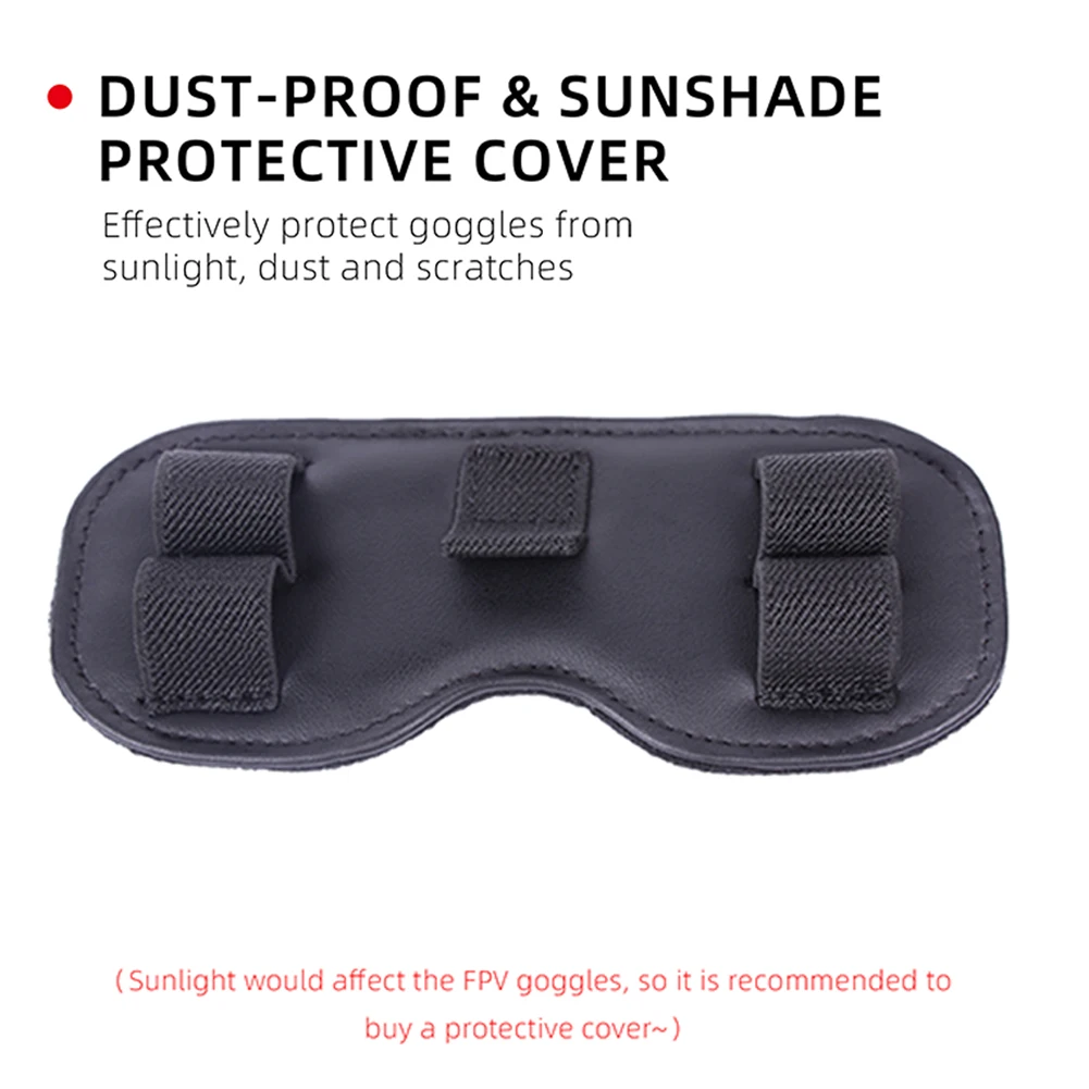 

Camping Portable Easy Install Lens Mat Protector Dust Resistant Home Artificial Leather Drone Accessories For DJI FPV Goggles V2