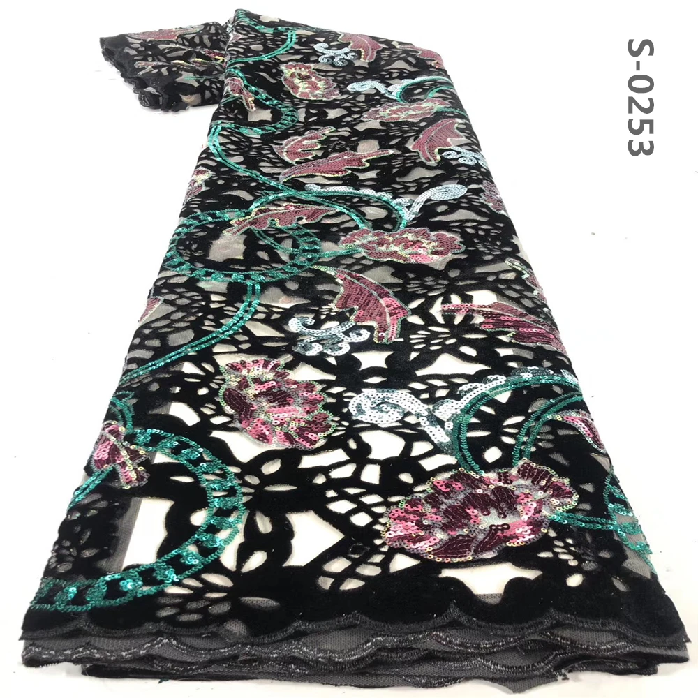 Африканская бархатная кружевная ткань 2019 высококачественные винные кружевные