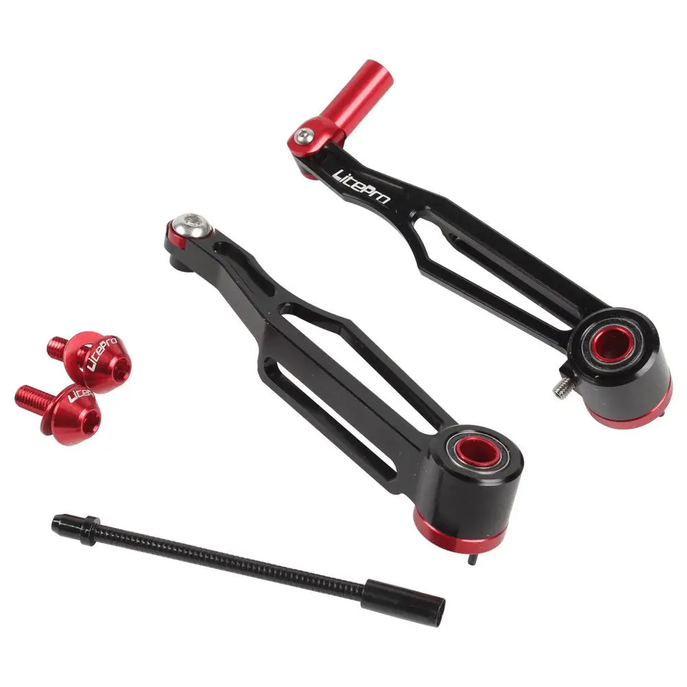 Long arm black Litepro BMX Fnhon 412 складной велосипед портативный складной велосипед езда на велосипеде с ЧПУ ультра светильник ободной тормоз зажим Запчасти для велосипедов Аксессуары для велосипедов длинный рукав короткий рука - Цвет: Long arm black