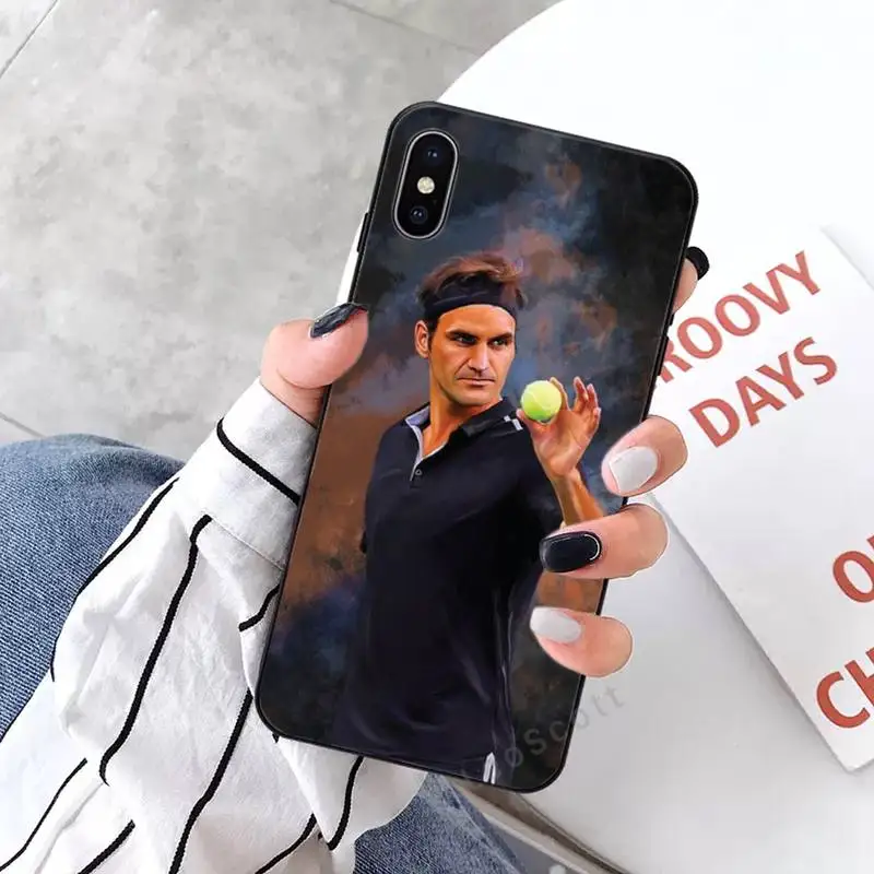 

Roger Federer Phone Case for iPhone 11 12 mini pro XS MAX 8 7 6 6S Plus X 5S SE 2020 XR