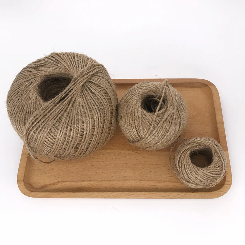 Thickness Durable Jute Raffia Straw Yarn Perfect for Hanging and Craft Projects Wrap Jars Create Pots Baskets Cat Trees | Дом и сад