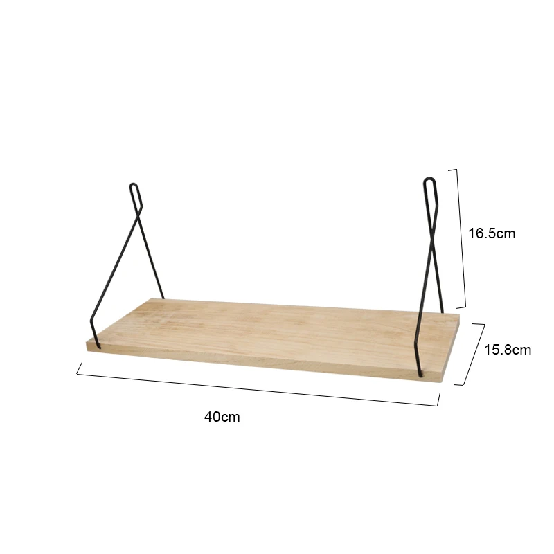Деревянная настенная полка украшение комнаты стеллаж для хранения из массива