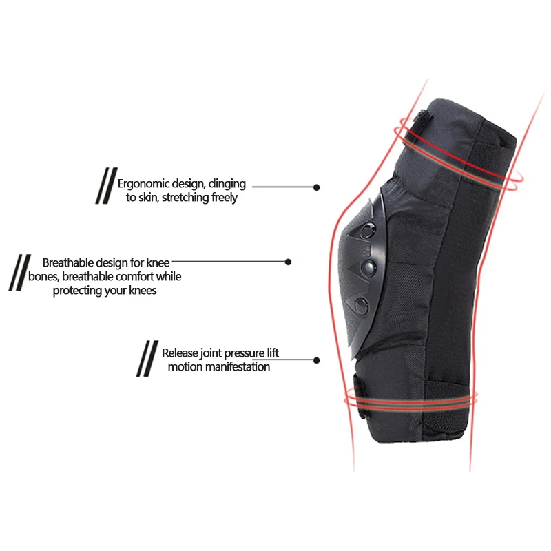 

4pc/s Knee Pads Elbow Protector Protective Pads Motocross Skating Knee Protectors Riding Protective Gears Pads Protection