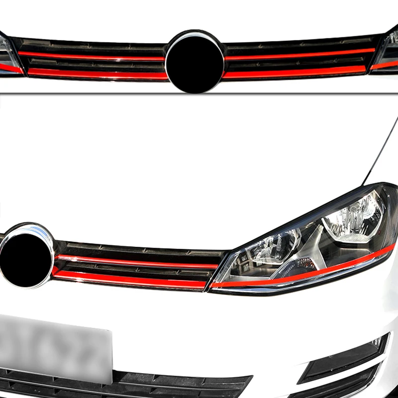 Наклейки на переднюю решетку автомобиля 0 8*40 см 3 цвета наклейки против царапин