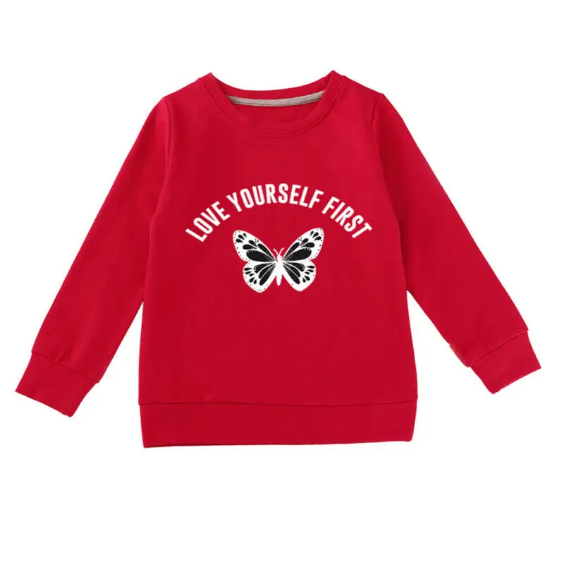 

Kids Long Sleeve Spring Jumpers Girls Printed Casual Pullover Kids Baggy Sweatshirt Tops