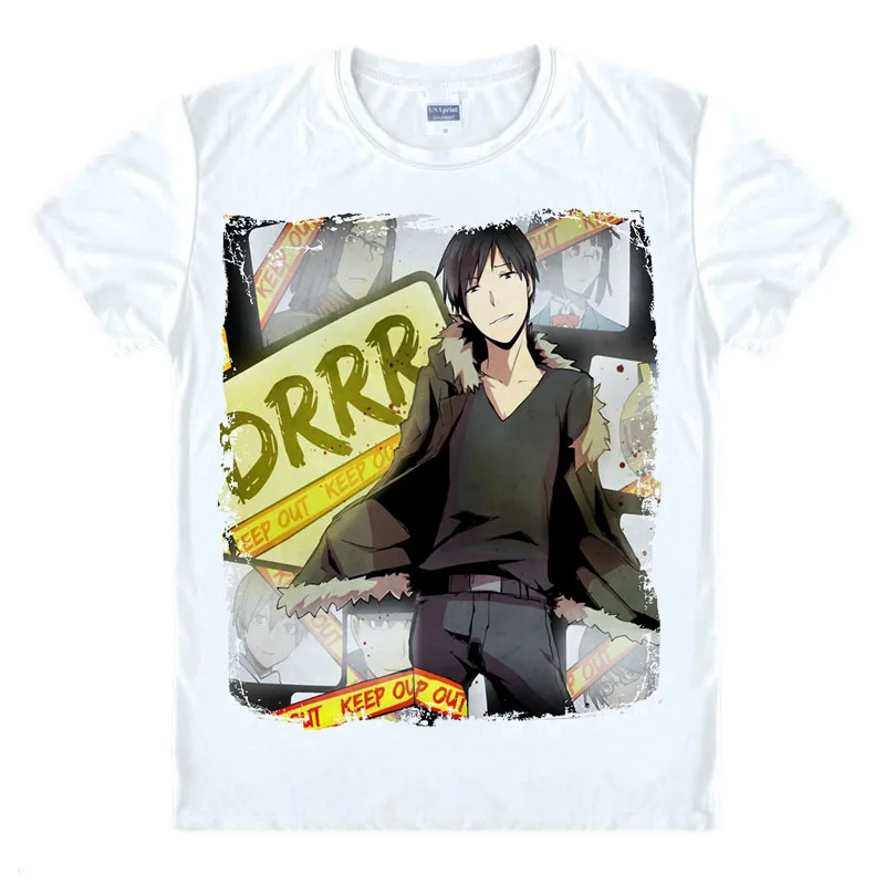 

Футболка DRRR с рисунком Durarara, Орихара, Izaya Heiwajima, Shizuo Mikado, топ, аниме, японская Новинка, летняя мужская футболка с 3D принтом