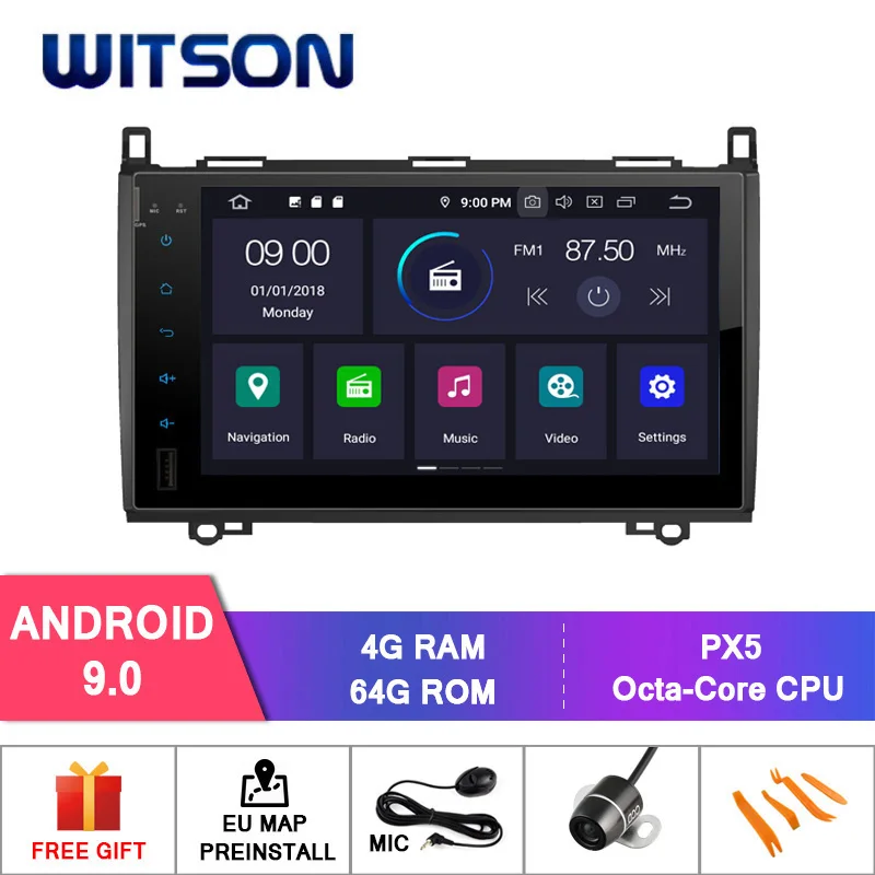 WITSON 9 ''Android 8 0 HD экран для BENZ Viano Vito Sprinter V CLASS автомобильное радио 4 Гб RAM + 32 FLASH Octa