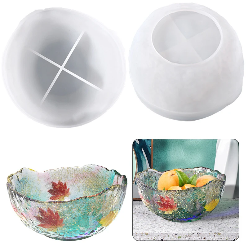 Bowl Resin Molds Silicone Large Rolling Tray Molds Epoxy Resin Casting Irregular Mold Jewelry Dish Home Decoration DIY Crafts