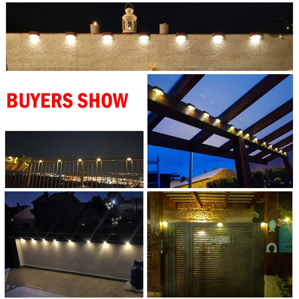 

Solar Lights Solar Step Lights Outdoor Waterproof Led Solar Power Garden Light Lamp decoration for Patio Stair Garden Yard Fence