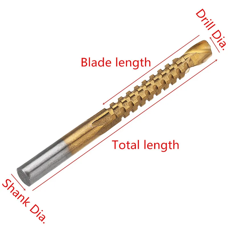 Сверла для обработки дерева с титановым покрытием 3-8 мм | Инструменты