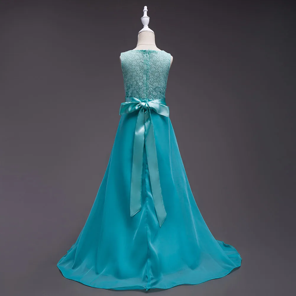 Кружевное вечернее платье принцессы для подроствечерние на свадьбу подружки