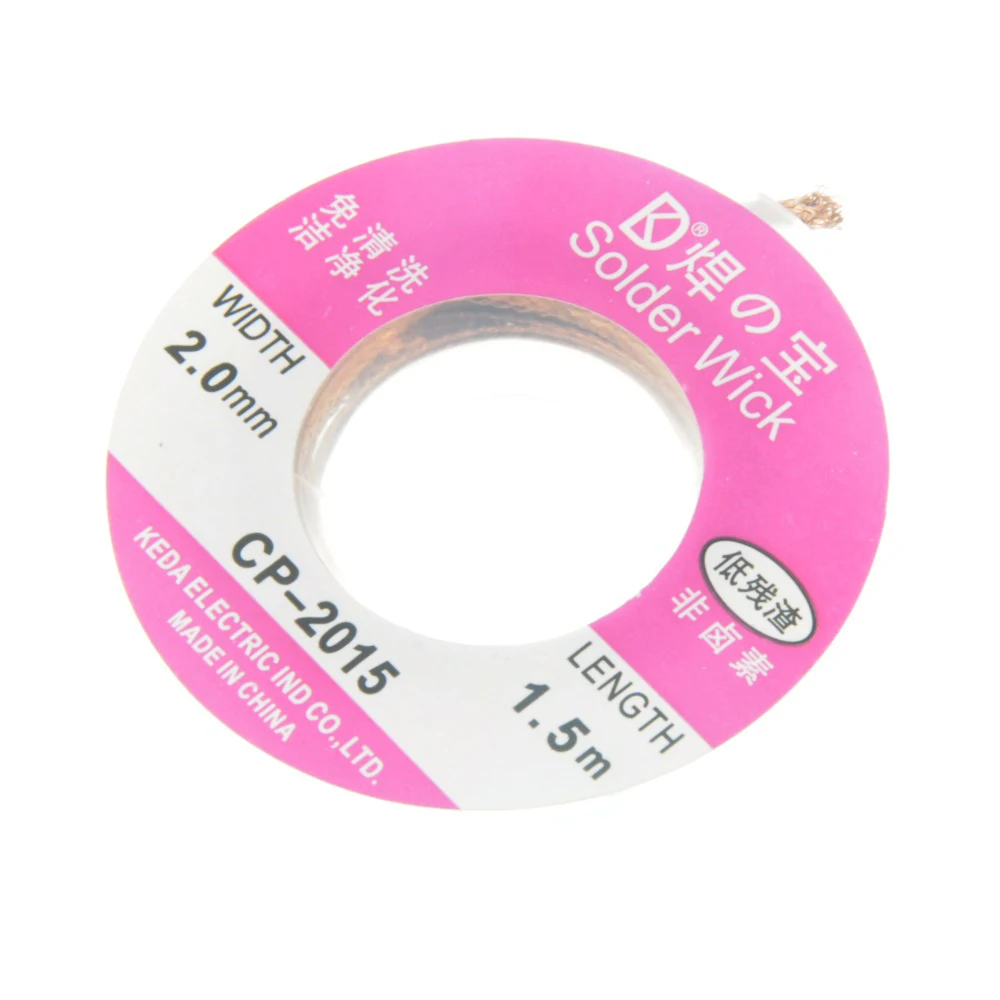 Оплетка для паяльной проволоки 2 0 мм 1 5 м футов демонтажный насос сварка присоска