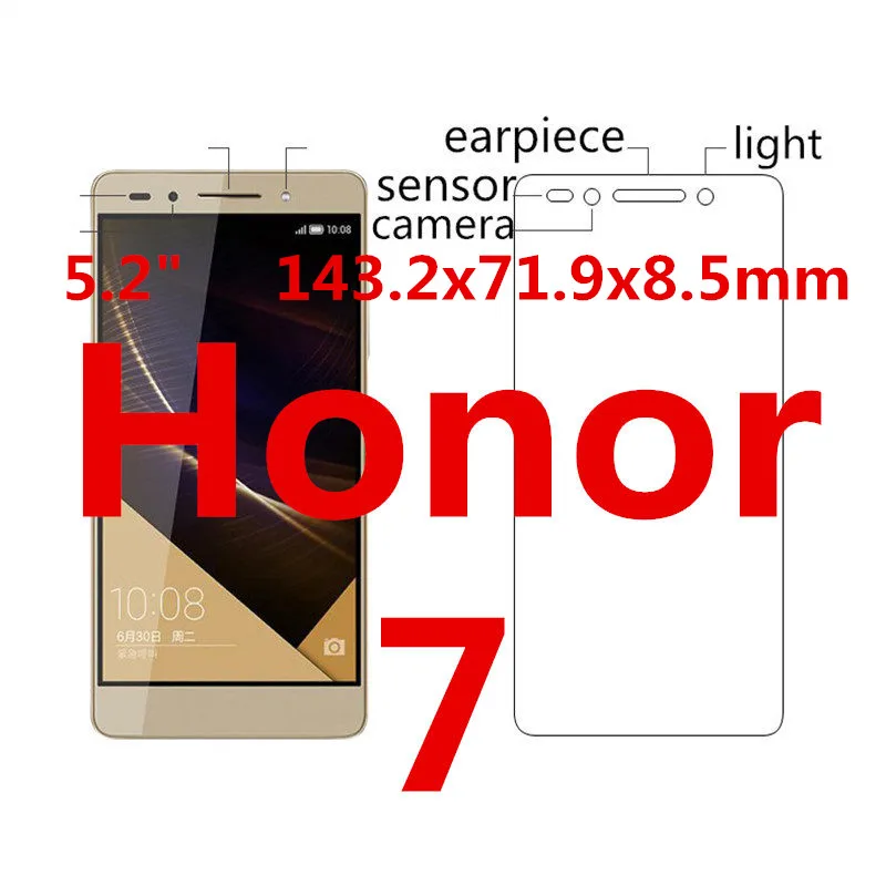 Защитный Стекло для huawei p9lite P8 P8lite P10lite Y6 2 компактная Защитная пленка для экрана для huawei Honor 7X 9lite 6A 6X 5C 8 Honor 7 lite - Цвет: Honor 7