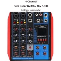 mg4 bt pro digital audio dj mixer sound board console mixer 4 channel live laptop pc stage guitar switch control desk