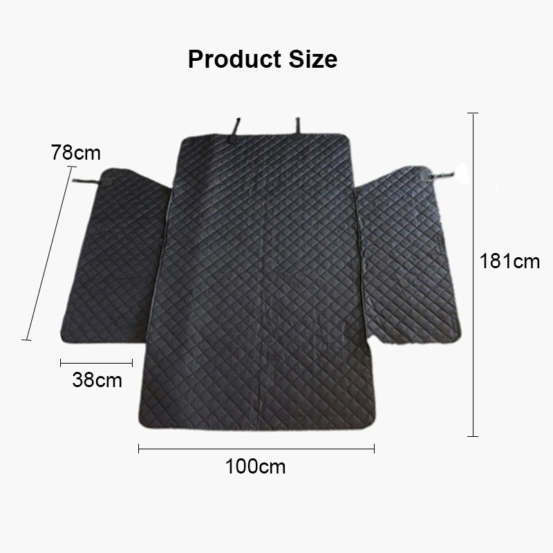 

Dog Car Seat CoverWaterproof Anti-dirty Auto Trunk Seat Mat Pet Carriers Protector Hammock Cushion With Safety Belt