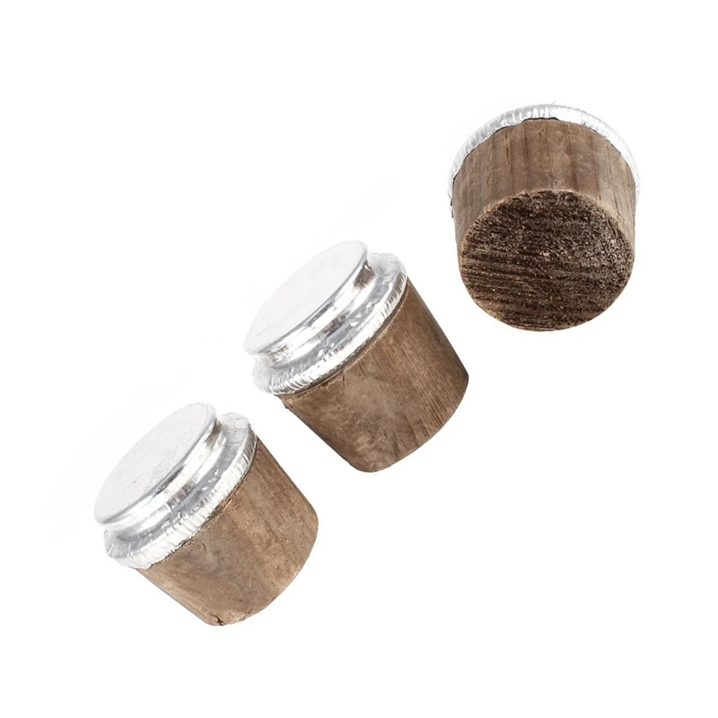 37 мм Диаметр нижней древесины бутылка термос пробки Серебряный тон 3 шт. | Дом и