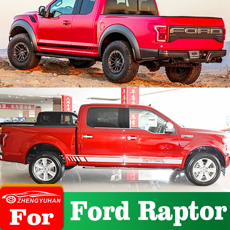 

Car Sticker For Ford Raptor F150 F250 F350 F450 F550 F650 F750 Auto Door Waistline Side Stripe DIY Decal Car Tuning Accessories