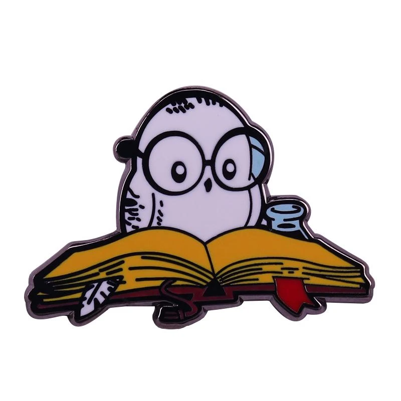 Эмалированная заколка для домашних животных Wizarding World Hedwig милый Волшебный