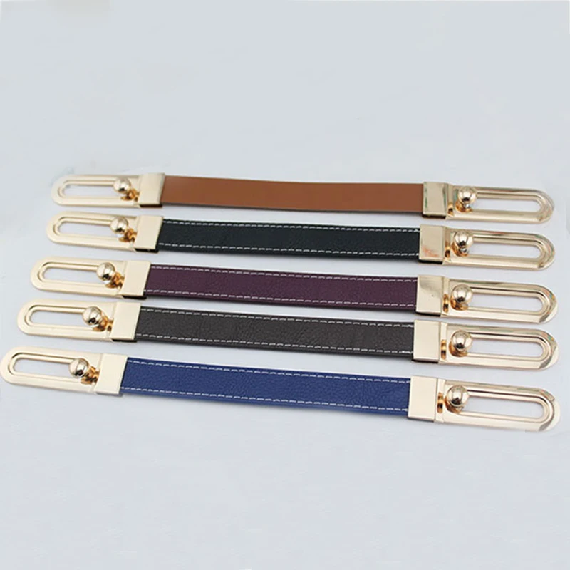 

Solid Color Simple Sliding Bar Replacement Belt Women Handmade Fabric Accessories Bag Handle 31cm Length Handle Strap
