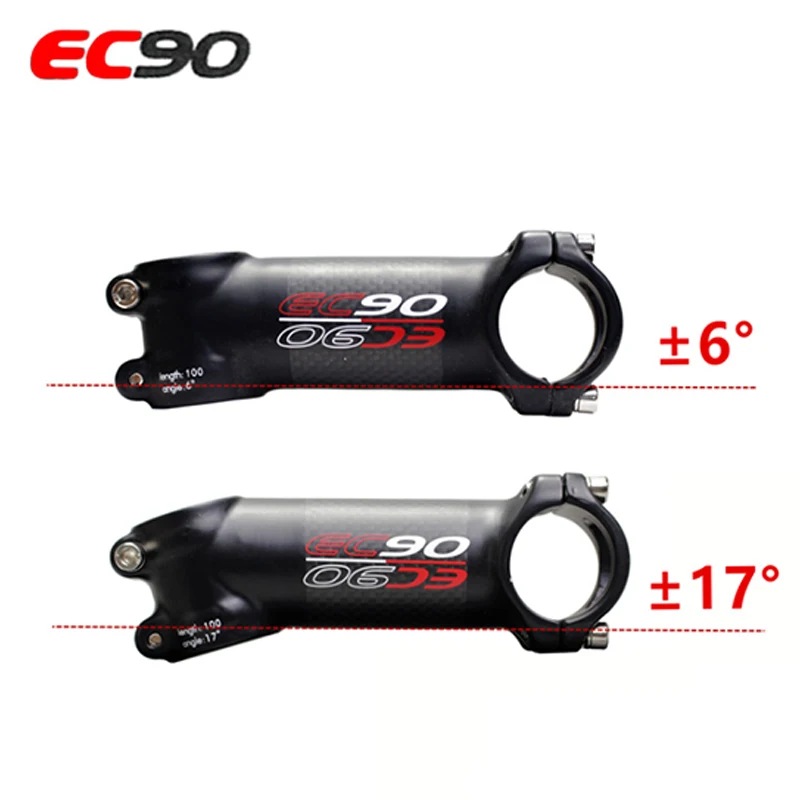 

EC90 New aluminum + carbon fiber riser rod Stem carbon fiber Bicycle Stem carbon handle 28.6-31.8MM 6degree 17 degree parts