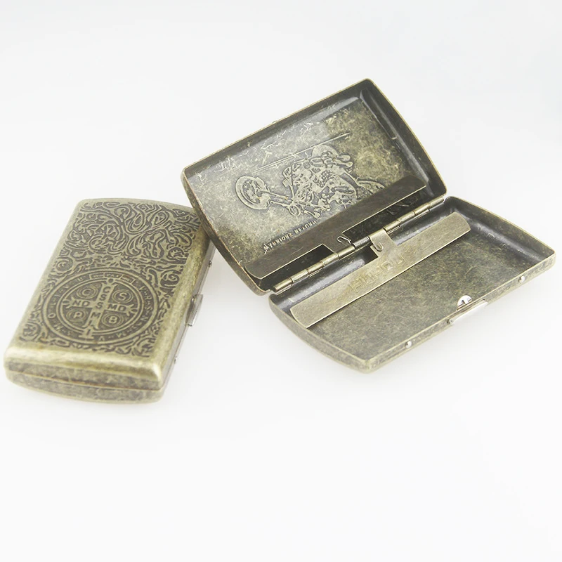 Новый металлический держатель для сигарет карманный контейнер хранения