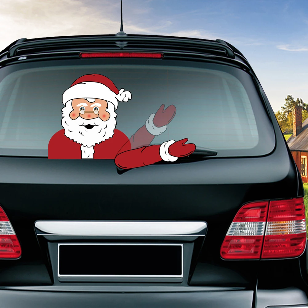 Мультфильм Санта Клаус Наклейки &quotСанта Клаус&quot Домашний Декор стены Рождество