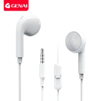 genai wired earphones for phone with mic stereo sound headset earbuds sport bass headphones 3 5mm jack for iphone huawei xiaomi