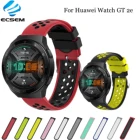 Ремешок Ecsem для смарт-часов HUAWEI Watch GT 2e HCT-B19 Band, силиконовый дышащий браслет, прочный сменный спортивный браслет