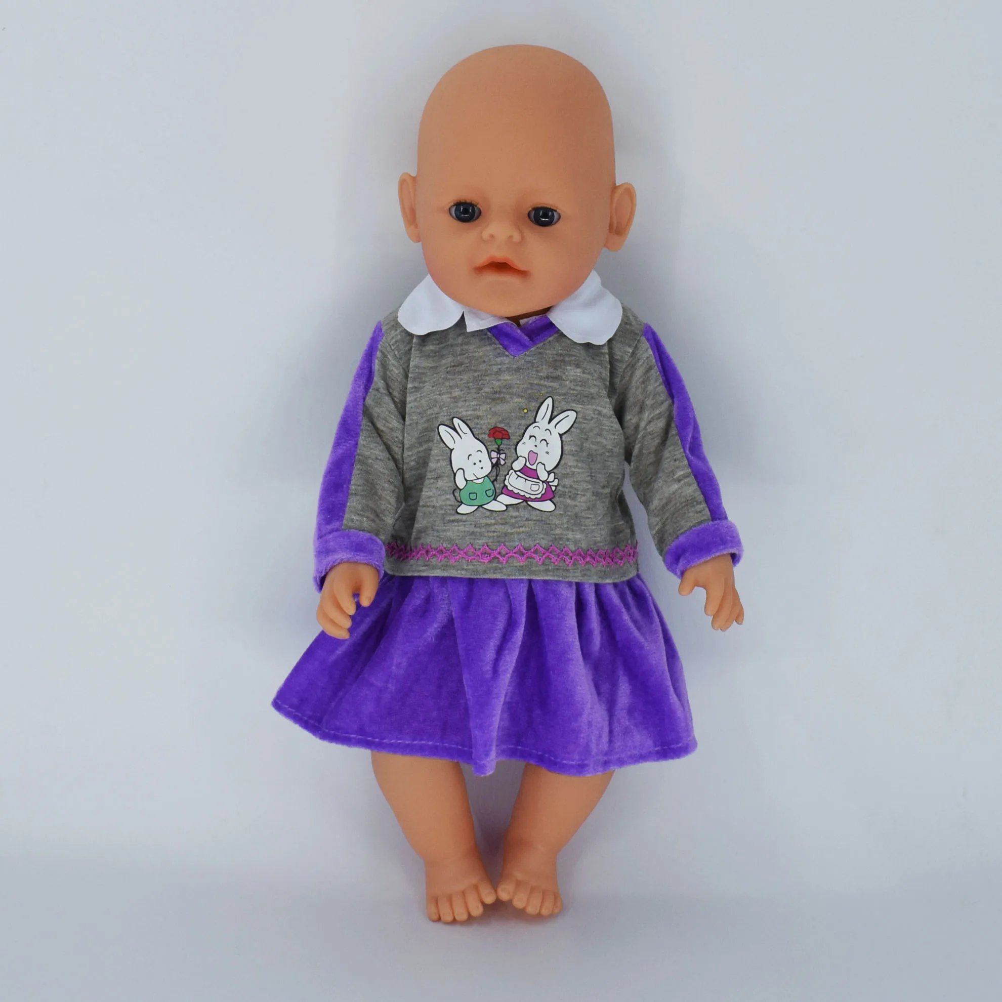 Аксессуары для кукол новорожденных повседневный комбинезон Одежда размером 43 см